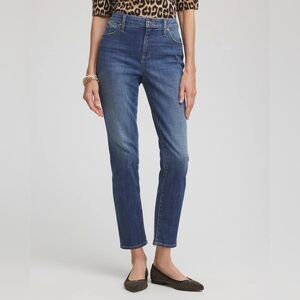 ( Chico's ) So Slimming Girlfriend Slim Leg Ankle Jeans